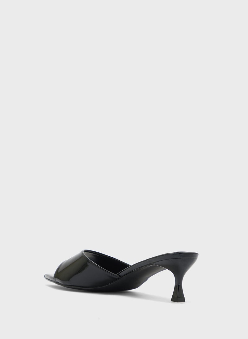 ELLA Pointed Toe Mule Heeled Sandal - Image 3