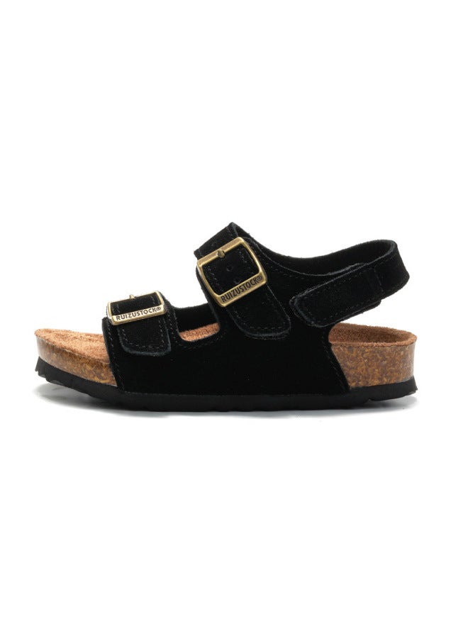 Popular Children's Frosted Cork Sandals Boys' Beach Shoes Outdoor Lightweight Wading Outdoor Travel Outdoor Shoes