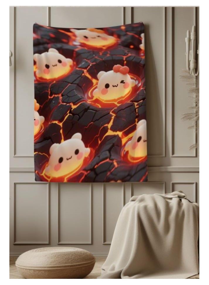 general Children's or student cartoon flannel thin blanket (warm and comfortable, suitable for sleep, games) 100cm*150cm - Image 4