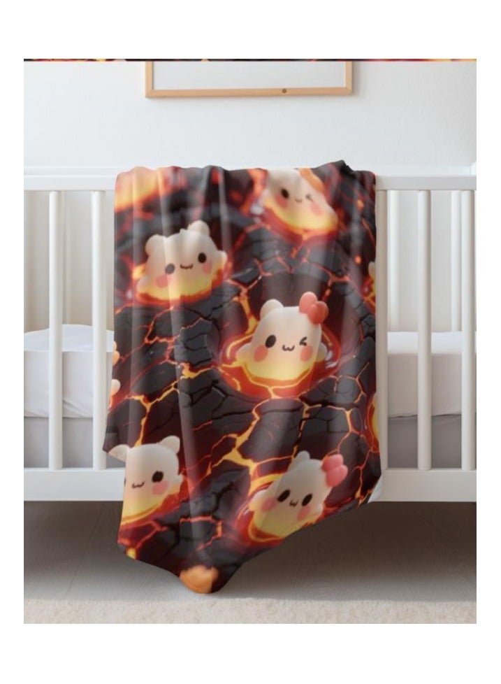 general Children's or student cartoon flannel thin blanket (warm and comfortable, suitable for sleep, games) 100cm*150cm - Image 5