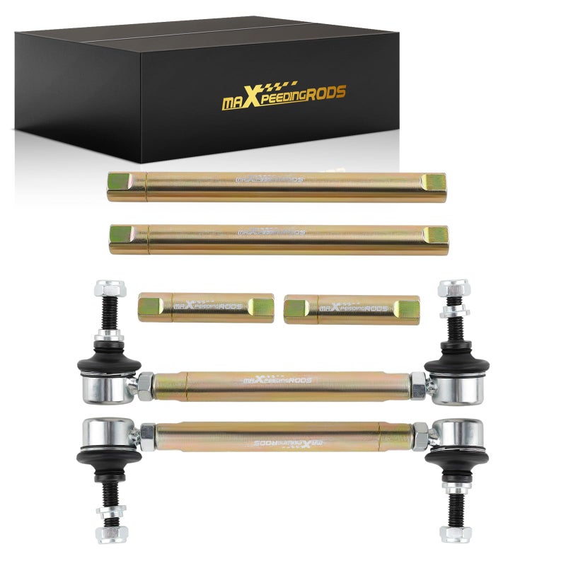 روابط نهاية قضيب التوازن القابلة للتعديل من maXpeedingrods لسيارات BMW 3 Series E36 E46 M3 E90 E91 E92 E93 مجموعة تعليق من الفولاذ الثقيل