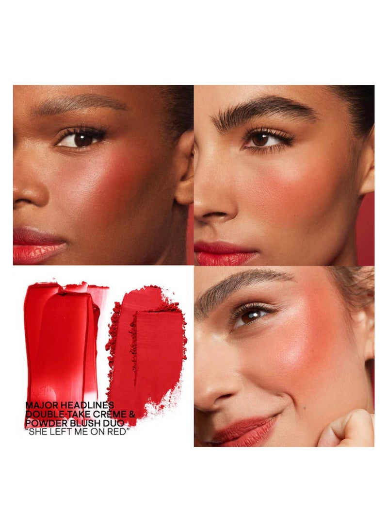 Patrick Ta PATRICK TA Major Headlines Double-Take Crème & Powder Blush Duo She Left Me On Red  - Image 3