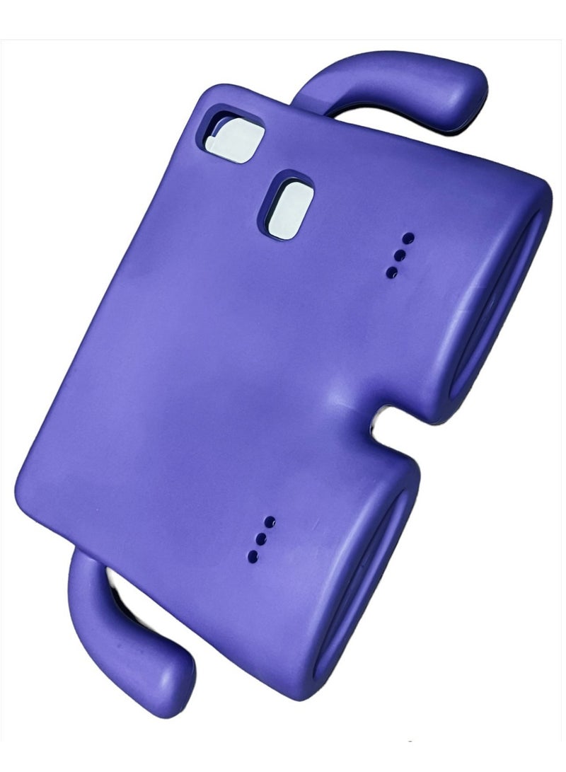 بنفسجى جراب حماية بتصميم كرتوني لسامسونج جالاكسي تاب مضاد للصدمات ومناسب للاطفال - Tab A9 8.7 Inch 2023 - Image 2