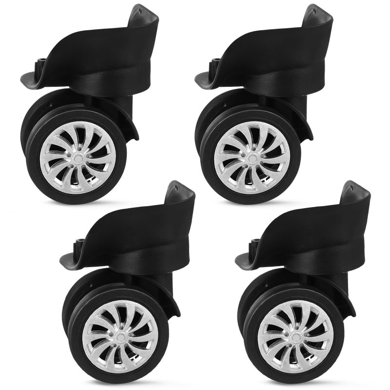 4pcs Suitcase Wheels Spare Rollers Luggage Replacement Swivel Wheels Casters - Image 1