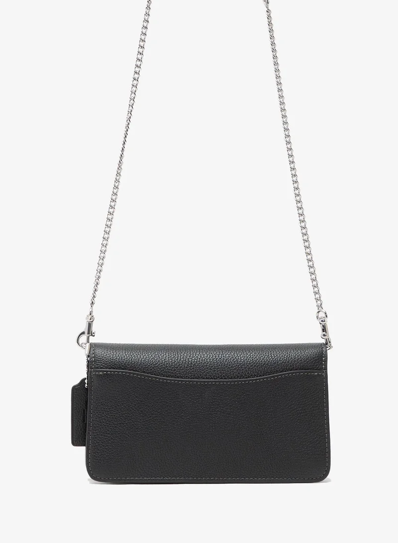 COACH Tabby Chain Clutch 21 in Polished Pebble Leather