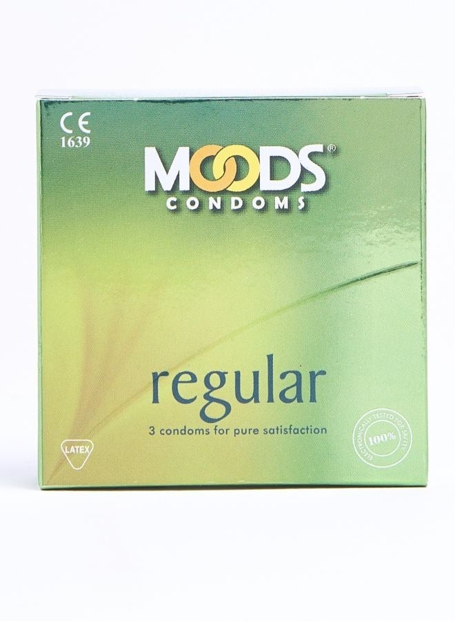 Moods واقيات ذكرية عادية 3 قطع - Image 2