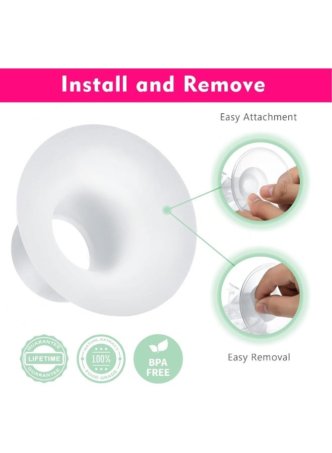 Durceler 15mm Silicone Flange Inserts Compatible with Medela/Spectra/Elvie - Image 5