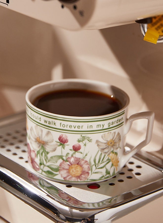 DUNISO طقم أكواب الشاي وأكواب الشاي والصحون الرجعية، طقم شاي من البورسلين لحفلات الشاي، أكواب شاي بعد الظهر، صحن للقهوة، الحليب، المطبخ وغرفة الرسم، طقم أطباق من البورسلين، طقم شاي من البورسلين لحفلة الشاي - Image 5