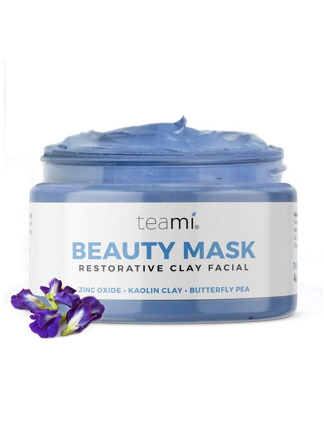 Teami Beauty Facial Mask - Moisturizing Face Mask Skin Care - Anti Acne & Blackhead Remover with Butterfly Pea Flower & Kaolin Clay - Deep Cleansing Face Mask for Oily, Dry, or Sensitive Skin - Image 1