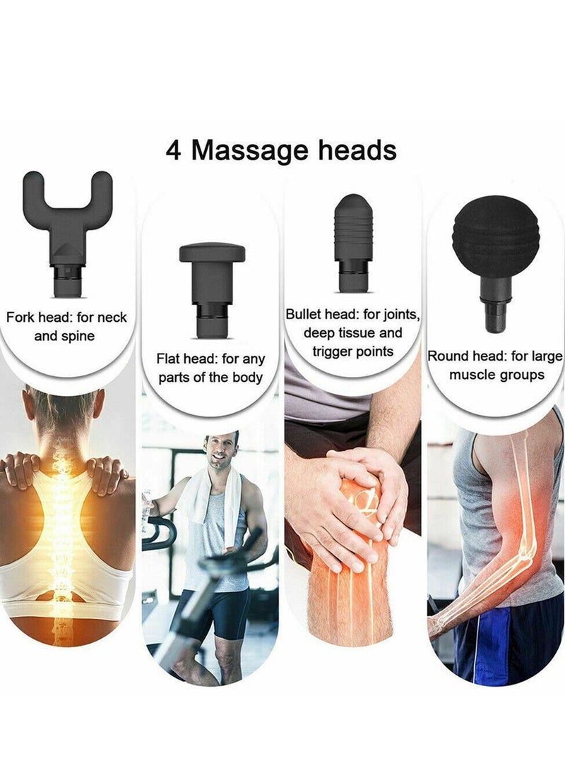 massage Gun Deep Tissue Muscle Massage Gun for Athletes, Percussion Muscle Massager Portable Handheld Deep Tissue Massager with LCD Touch Screen, 30 Speeds Electric Sport Massager to Relief Pain - Image 4