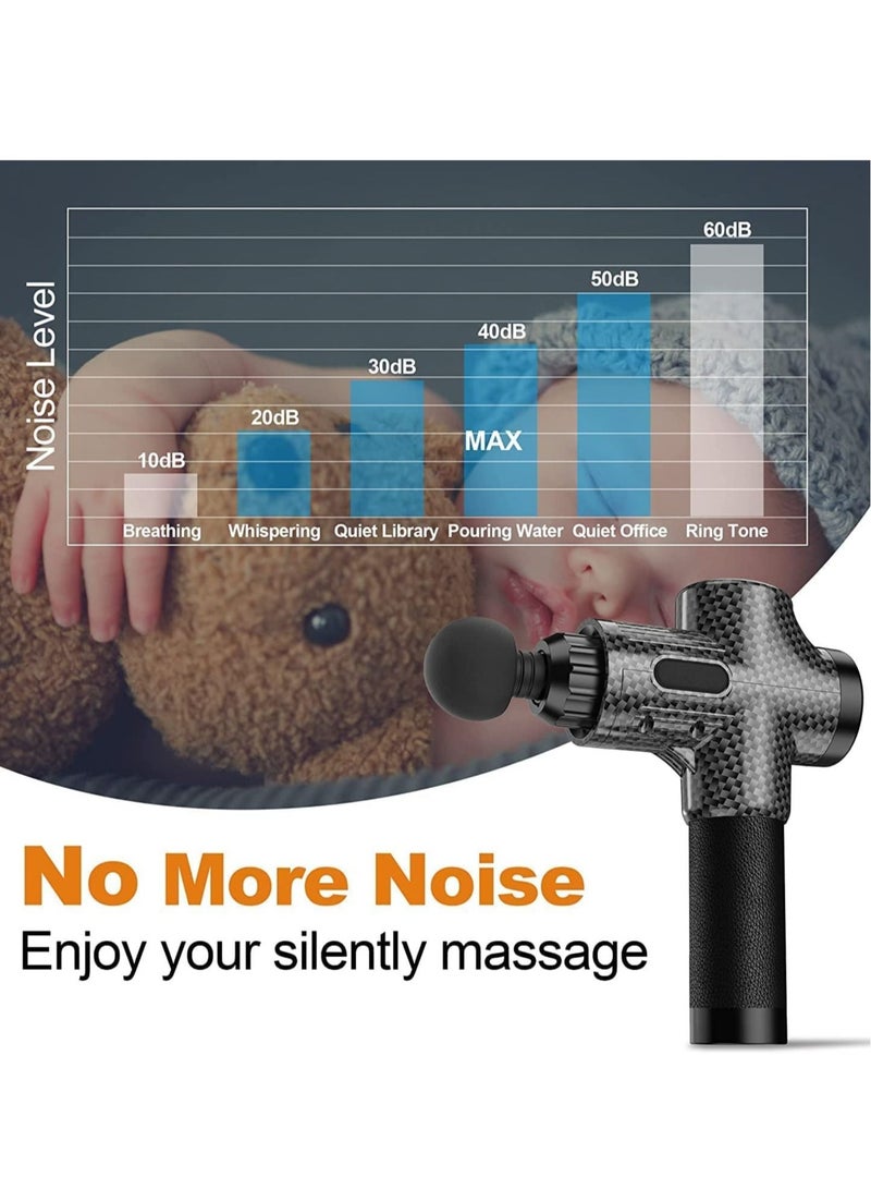 massage Gun Deep Tissue Muscle Massage Gun for Athletes, Percussion Muscle Massager Portable Handheld Deep Tissue Massager with LCD Touch Screen, 30 Speeds Electric Sport Massager to Relief Pain - Image 3