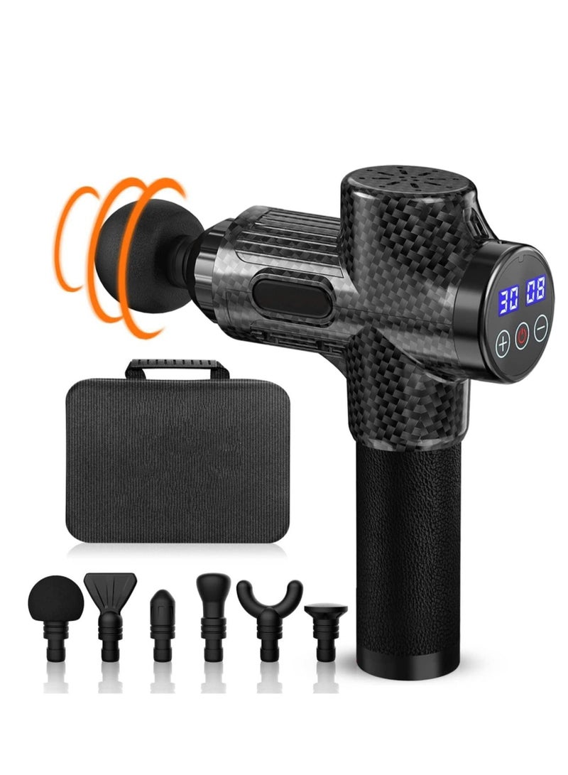 massage Gun Deep Tissue Muscle Massage Gun for Athletes, Percussion Muscle Massager Portable Handheld Deep Tissue Massager with LCD Touch Screen, 30 Speeds Electric Sport Massager to Relief Pain - Image 1