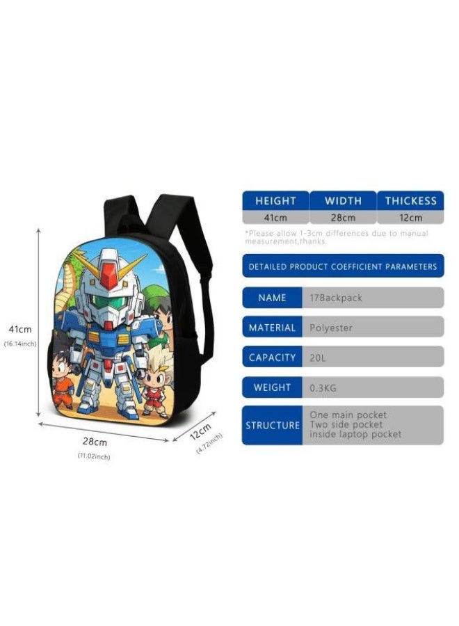 Cartoon style universal three-piece schoolbag - 641  - Image 3