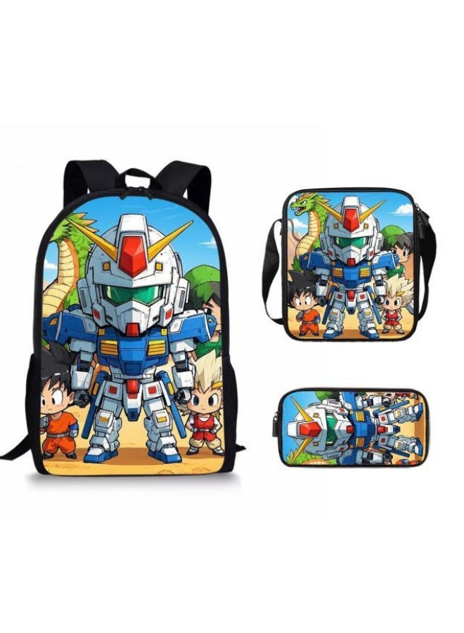 Cartoon style universal three-piece schoolbag - 641  - Image 2