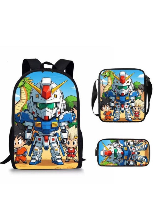 Cartoon style universal three-piece schoolbag - 641  - Image 1