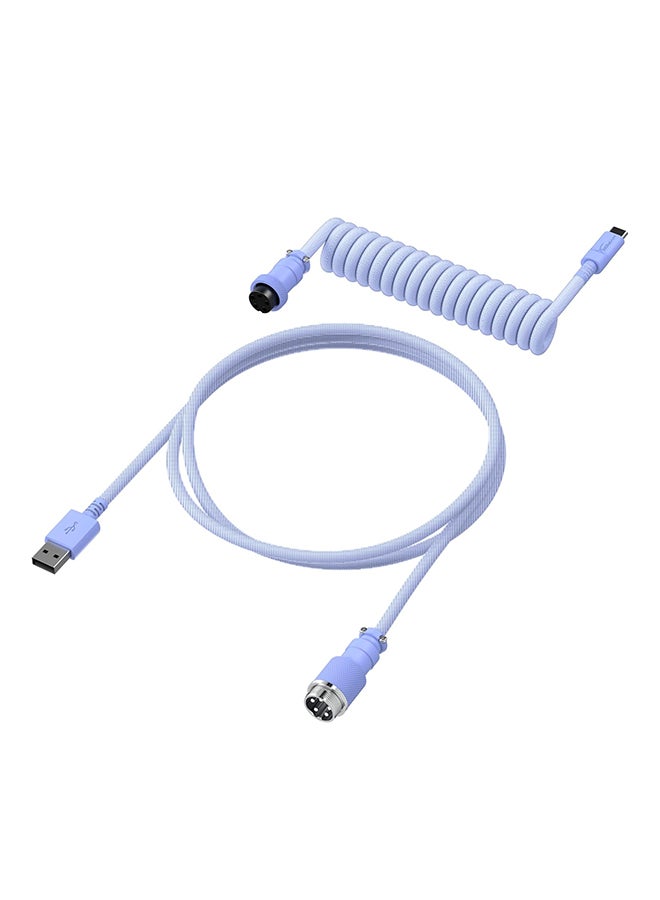 HYPERX Coiled Cable - Light Purple - 1.37m - Image 2
