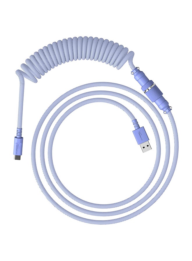 HYPERX Coiled Cable - Light Purple - 1.37m - Image 1