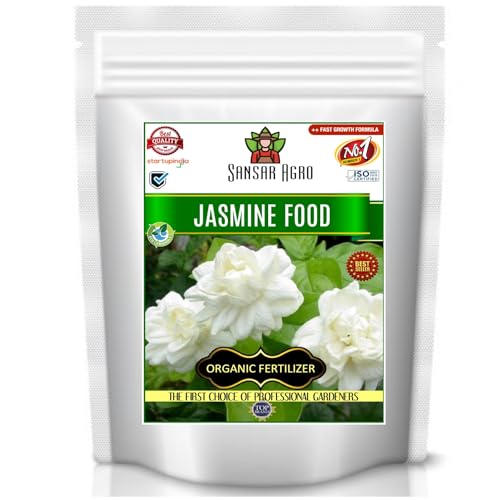Sansar Agro ® Garden Jasmine Food, Essential Organic Fertilizer For Jasmine Plants, Double Filtered With All Required Nutrients And Active Micro-Organism For Heavy Flowering (900 Gm),Powder - Image 1