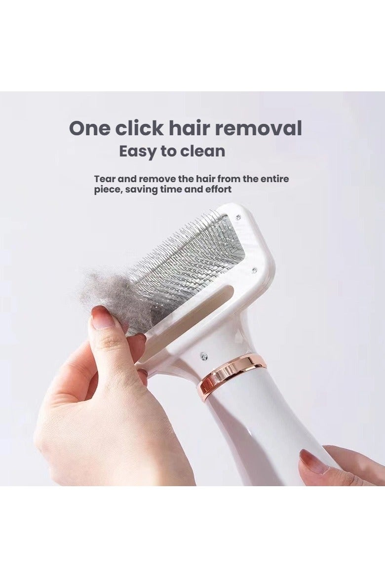 general Pet hair dryer 2-in-1 cat and dog hair dryer electric cleaning grooming pet comb hot air comb British standard - Image 2