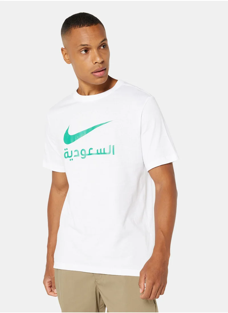 نايكي Saudi Arabia Swoosh T-Shirt (Arabic)