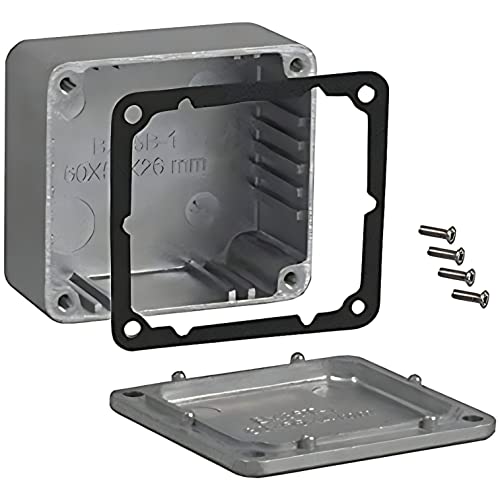 BUD Industries CN-5700 Die Cast Aluminum Enclosure 2.36" L x 2.16" W x 1.22" H, Natural - Image 1