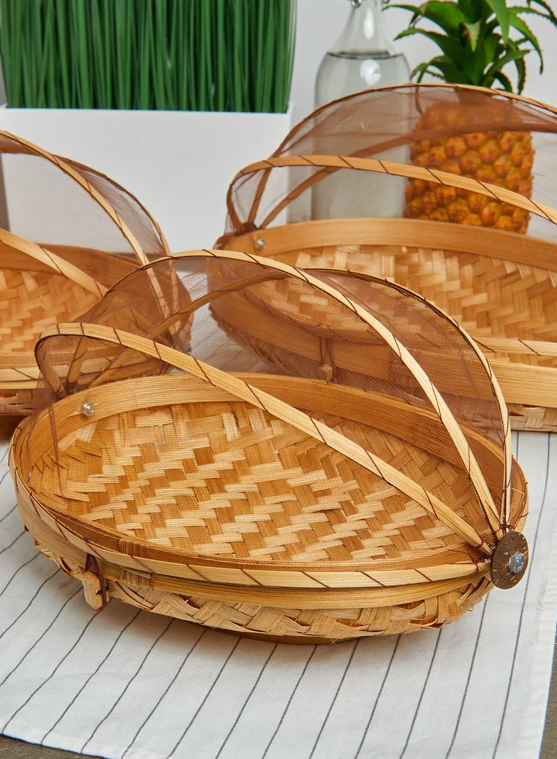 Ayra Set of 3 Fruit, Vegetable Storage Trays with Lid