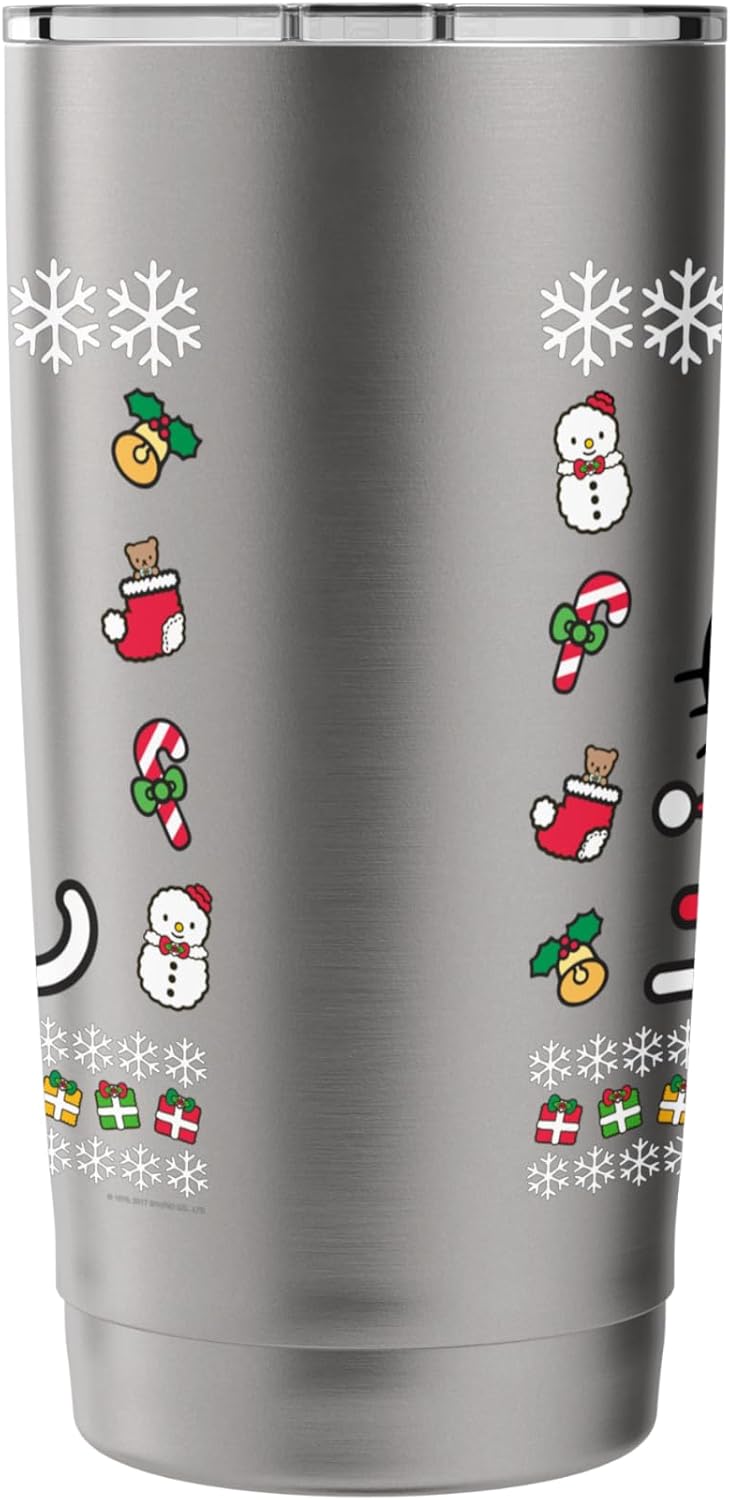Hello Kitty Hello Kitty Ugly Christmas Sweater Shirt Stainless Steel Insulated Tumbler  - Image 2