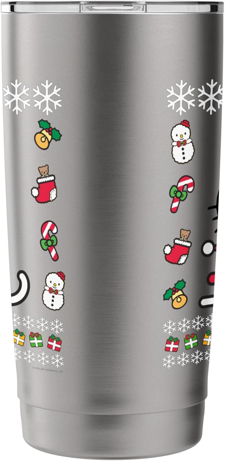 Hello Kitty Hello Kitty Ugly Christmas Sweater Shirt Stainless Steel Insulated Tumbler  - Image 4