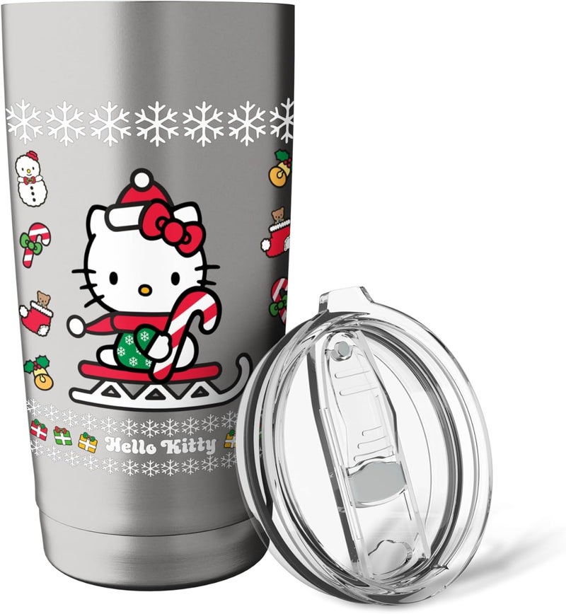 Hello Kitty Hello Kitty Ugly Christmas Sweater Shirt Stainless Steel Insulated Tumbler  - Image 5
