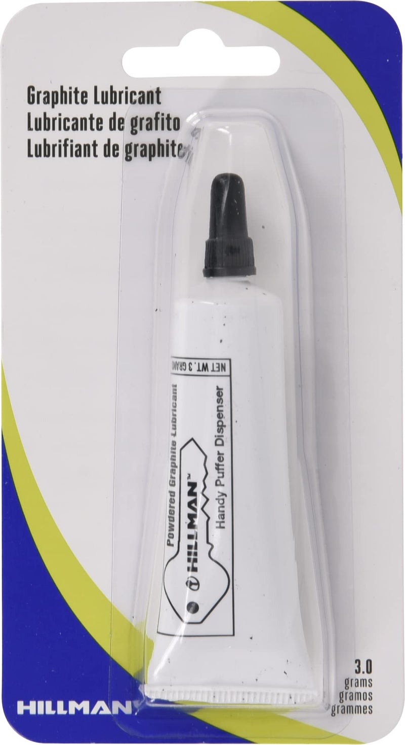 Hillman 703185 Graphite Tube 3G, White Key Lock Lubricant - Image 1