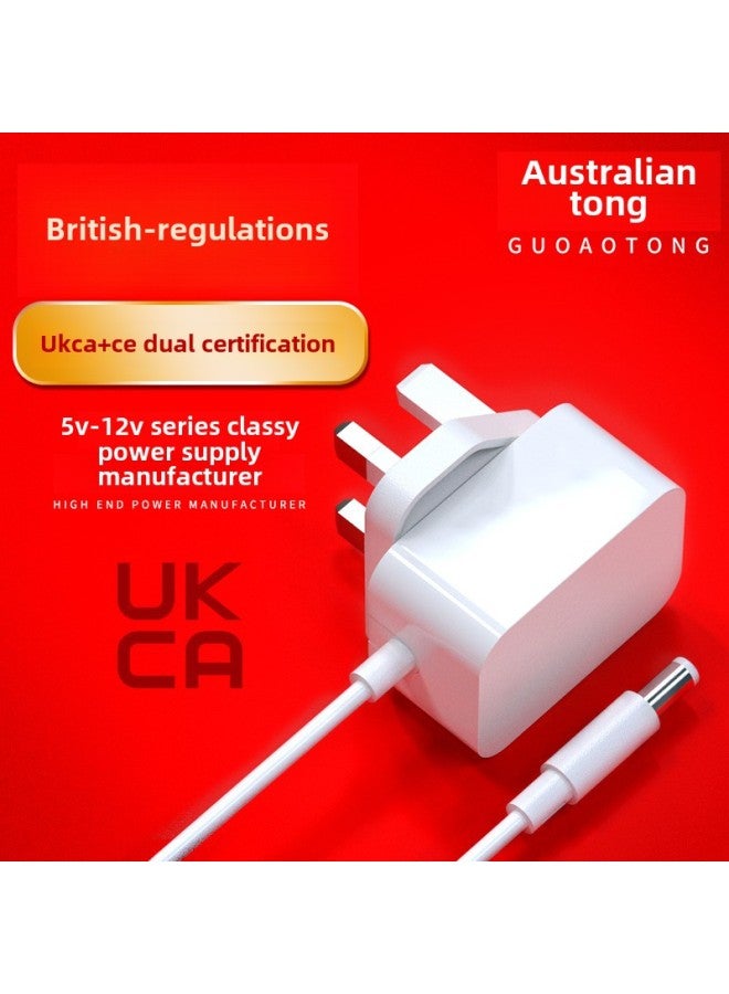 British Standard 5V1A Power Adapter UKCA Certification 5V1A Adapter 5V1A Hong Kong Universal White Power Supply-Color:5V1A Black-Specifications:DC Head 5.5*2.5 - Image 2
