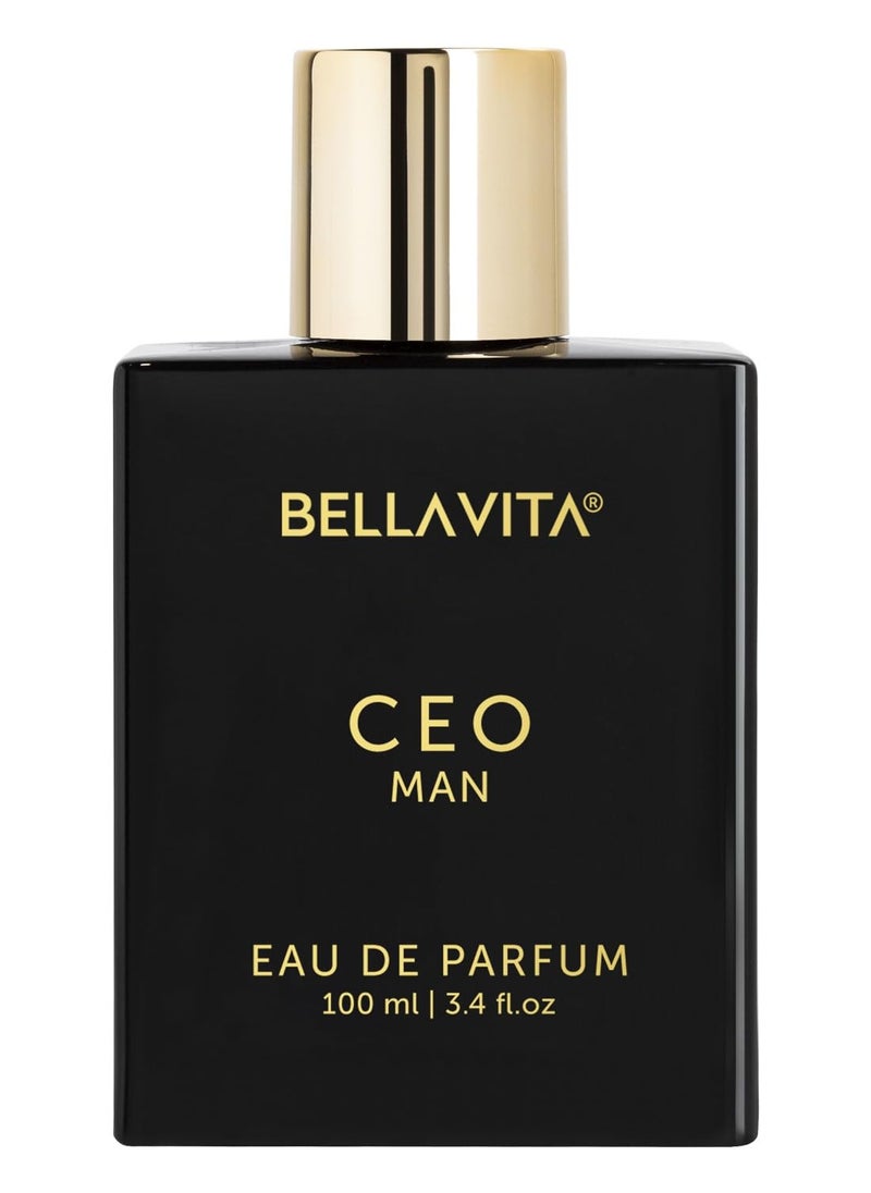 Bella Vita - CEO MAN Perfume for men (3.3 Fl.oz) - Eau De Parfum with Lemon, Lavender, Tonka & Agarwood | Long Lasting Perfume for men, Vegan & Cruelty Free | Gift for men - Image 1