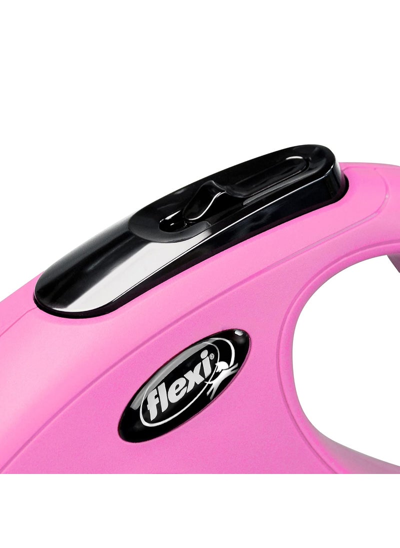 Flexi Automatic Leash Flexi New Classic Tape S 5M Pink  - Image 5