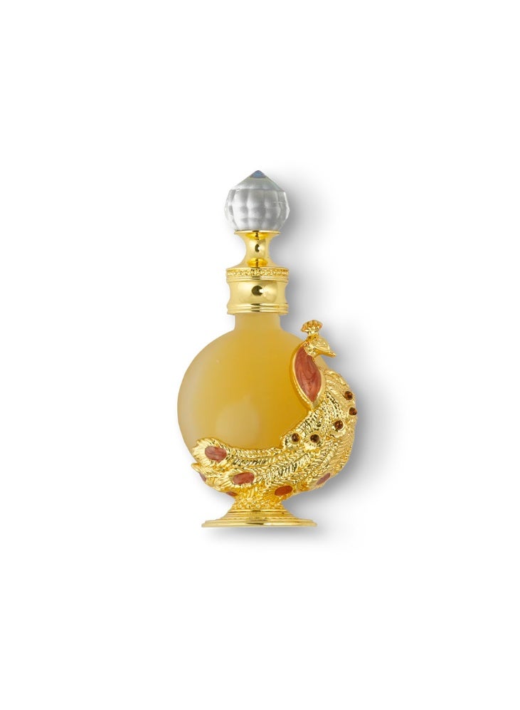 Taif Al Emarat Peacock P003 Sandalwood Basil Oud Perfume Oil – Long Lasting Herbal Unisex Fragrance Attar, 12ml - Image 1