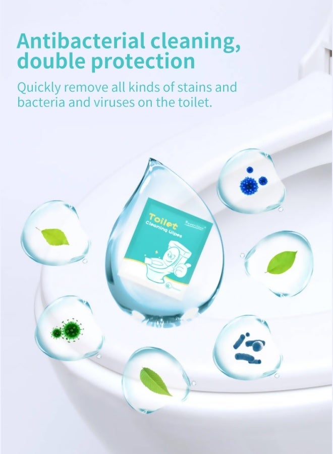 POWER CLEAN Single-Packaged Toilet Wet Wipes Can Be Easily Dissolved. They Are Sterilized And Portable, Allowing For Immediate Use And Flushing. They Provide 99% Antibacterial Protection For Each Cleaning Session. 50-Piece Pack. - Image 4