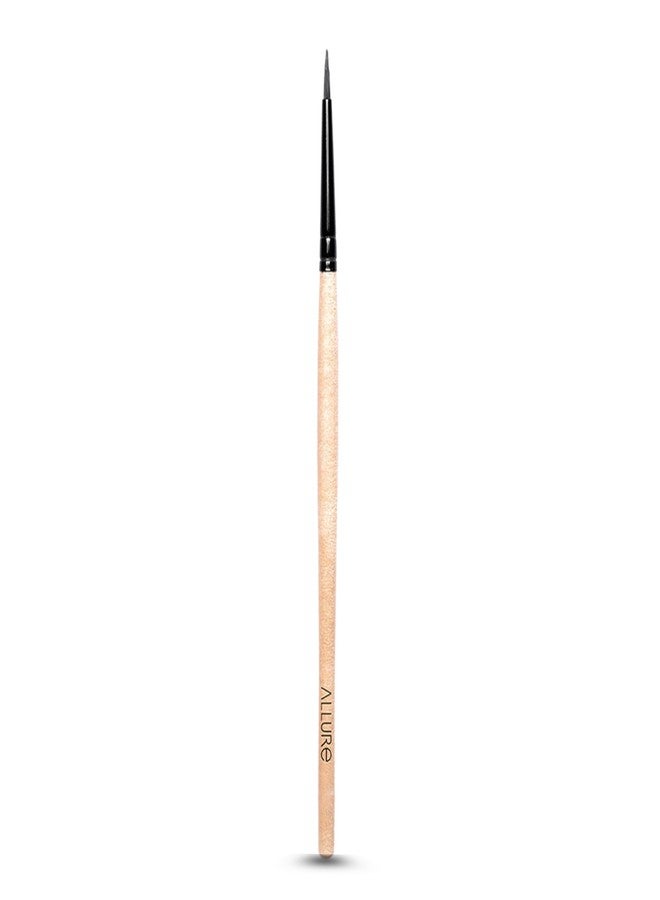 ALLURE Classic Eyeliner Makeup Brush, Bamboo, Wooden Color, Ultra-Fine Tapered Tip for Cat Eye and Wing Liner - Image 1