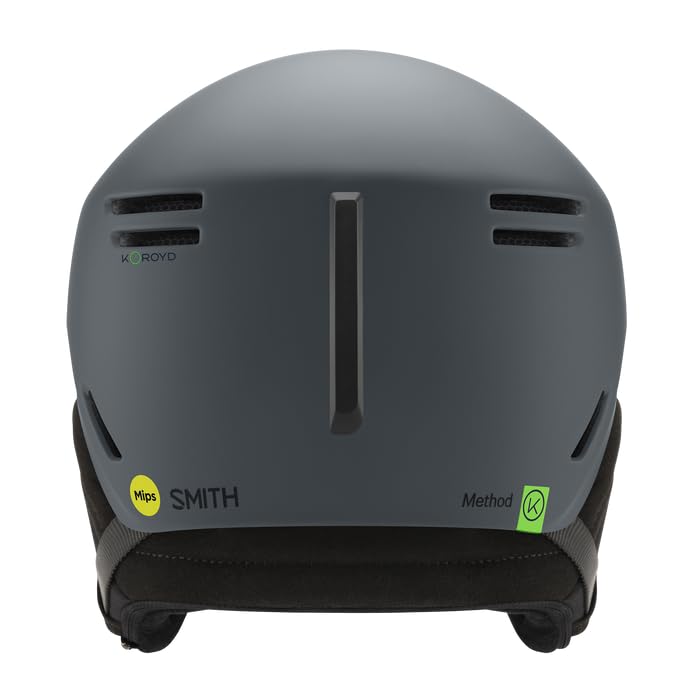 Smith Method Helmet – Adult Snowsports Helmet with MIPS Technology + Zonal Koroyd Coverage – Lightweight Protection for Skiing & Snowboarding – for Men & Women – Matte Slate, Medium - Image 2