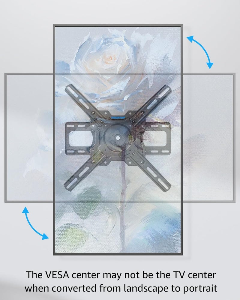 MOUNTUP Ultra Slim TV Wall Mount for Samsung The Frame/Neo QLED 8K/4K TVs, Low Profile TV Mount, Rotating 90 Degree Landscape to Portrait, Wall Mount Max VESA 400x400mm Hold up to 88 lbs MU0089 - Image 5