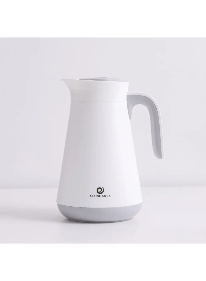 DANUBE HOME Alpine Aqua Vacuum Flask Pink Glass Asbestos Free Modern Houseware Flask Portable Design Suitable for Coffee Hot Water Tea For Home Kitchen Dining Room Indoor and Outdoor 1000ML