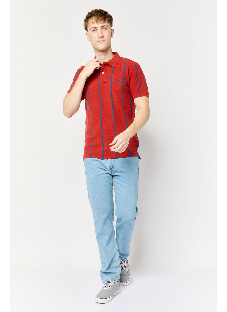 La Martina Men Regular Fit Embroidered Logo Short Sleeves Polo Shirt, Multicolor  - Image 2