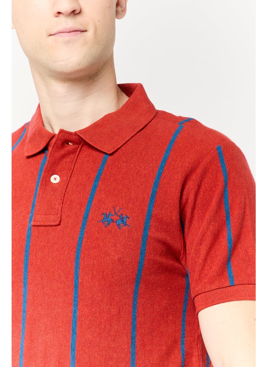 La Martina Men Regular Fit Embroidered Logo Short Sleeves Polo Shirt, Multicolor  - Image 3