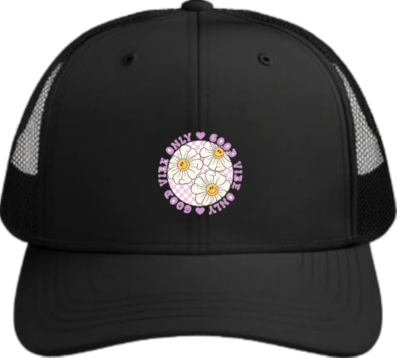 Good Vibes Only Planets unisex baseball cap Black