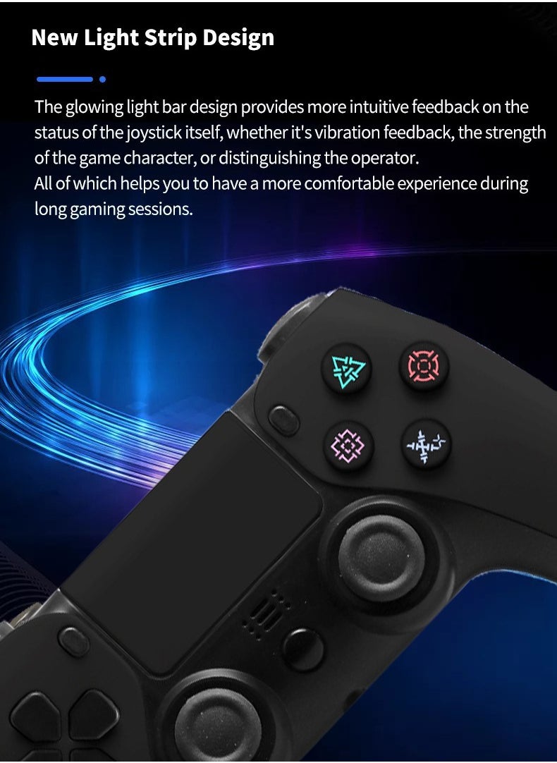 Flash Hawk Universal Bluetooth Wireless Game Controller for PS4/PC/Steam with Gyroscope and Dual Vibration  - Image 2