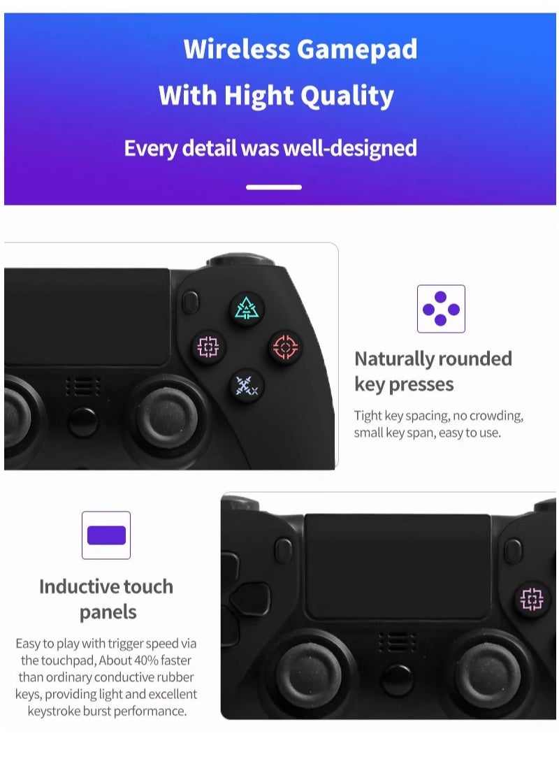 Flash Hawk Universal Bluetooth Wireless Game Controller for PS4/PC/Steam with Gyroscope and Dual Vibration  - Image 3
