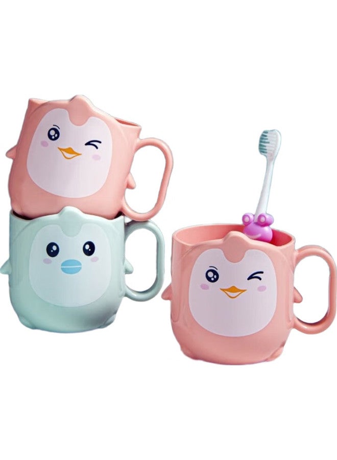 JAJALIN Children'S Toothbrush Cup, Thickened Shatterproof, Cartoon Cute Toothbrush Holder, Baby Washing Cup, Creative Toothbrush Cup, 2-Pack - Image 1