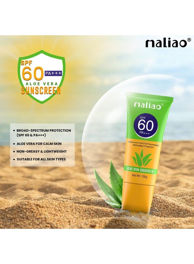 maliao Aloe Vera Sunscreen Spf 60 Pa+++ - Ultimate Sun Protection For Your Skin - Image 3