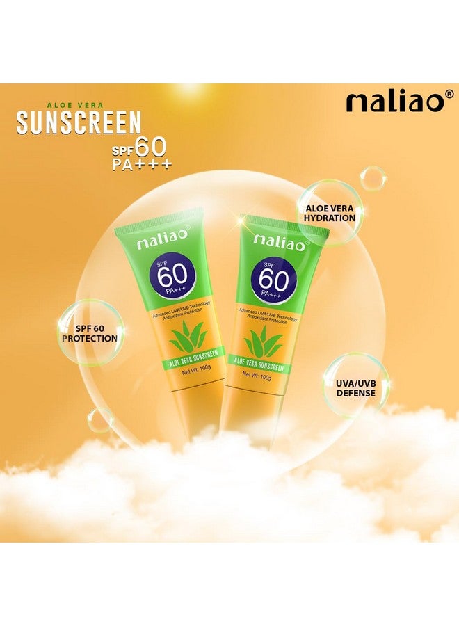 maliao Aloe Vera Sunscreen Spf 60 Pa+++ - Ultimate Sun Protection For Your Skin - Image 2