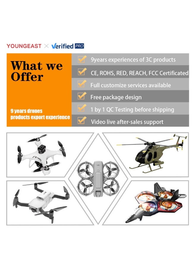 JAJEEK RC Plane Drone Toy with LED Lights, Remote Control Aircraft with Auto Hover Function, Beginner Friendly ABS Flying Jet Toy for Kids - Image 4