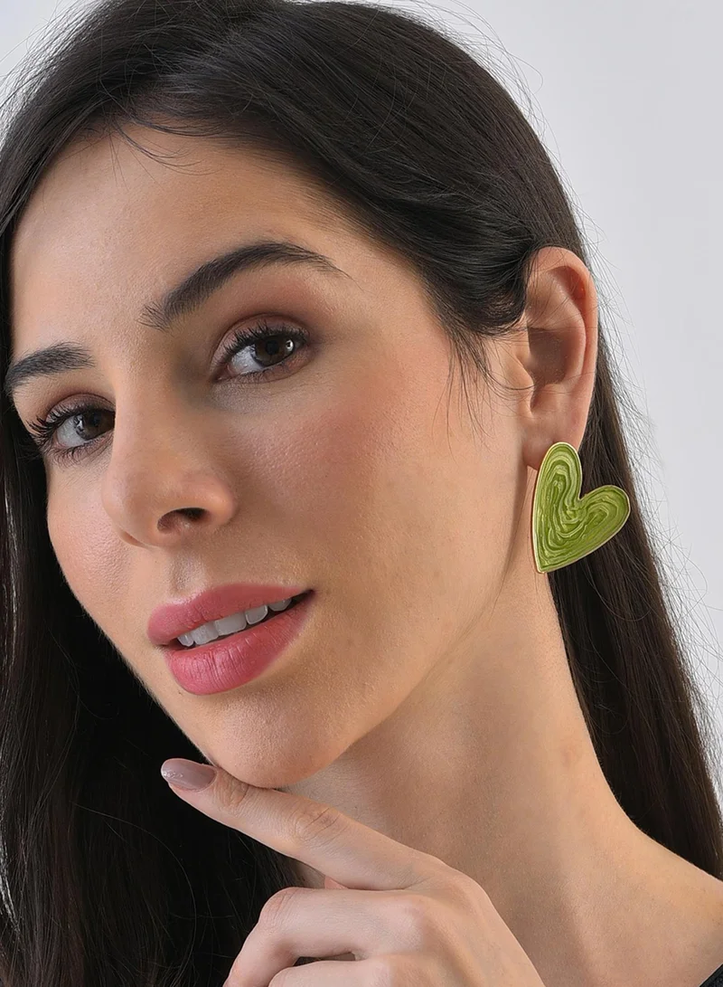 SOHI Cuore Stud Earrings