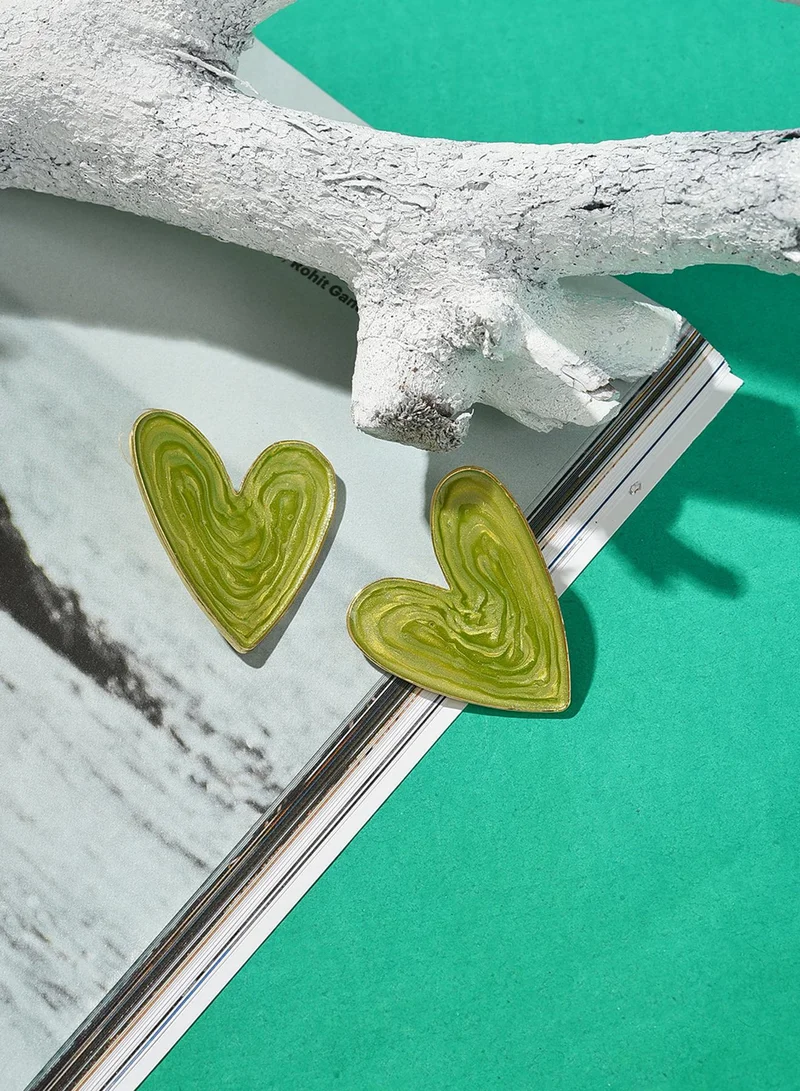 SOHI Cuore Stud Earrings